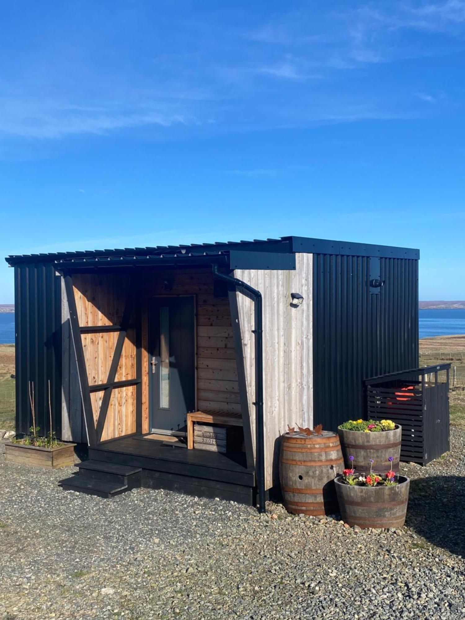 Unique Luxurious Cabin On Sea View Working Croft Garrabost Εξωτερικό φωτογραφία